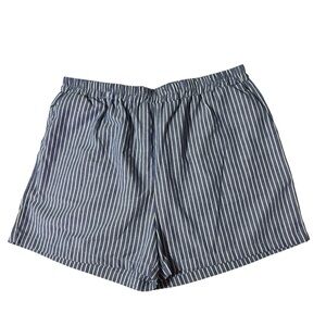 Women Navy Blue Striped Shorts
